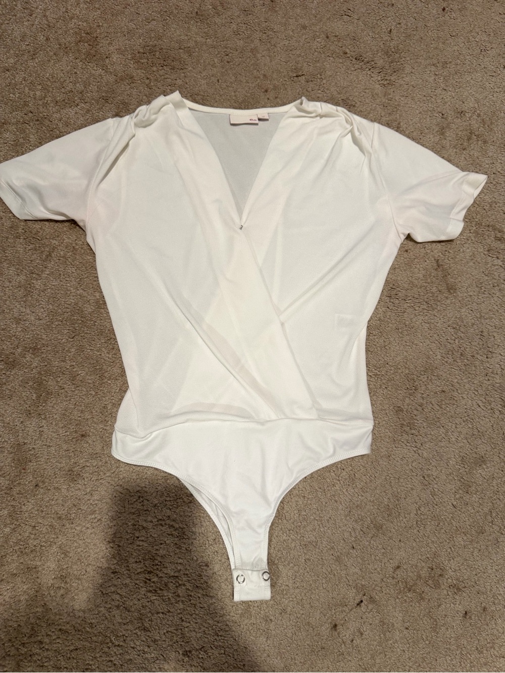 SO White Wrap-Front Kids One-Piece Bodysuit